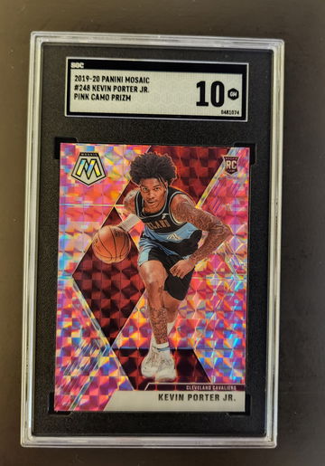Kevin Porter JR. #248 2019-20 Panini Mosaic Rookie RC Pink Camo Prizm SGC 10