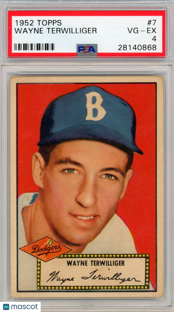1952 Topps Wayne Terwilliger #7 PSA 4