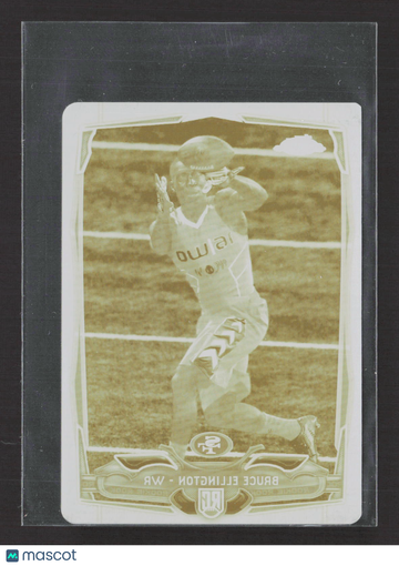 2014 Topps Mini Chrome Bruce Ellington #116 Yellow Printing Plate