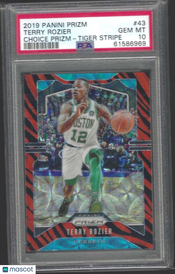 2019 Panini Prizm Terry Rozier #43 Choice Tiger Stripe PSA 10
