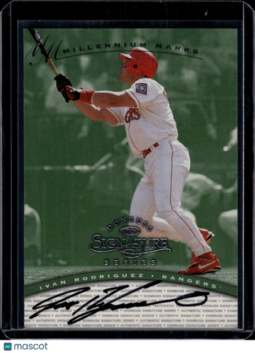 1997 Donruss Signature Series Millennium Marks Ivan Rodriguez #N/A