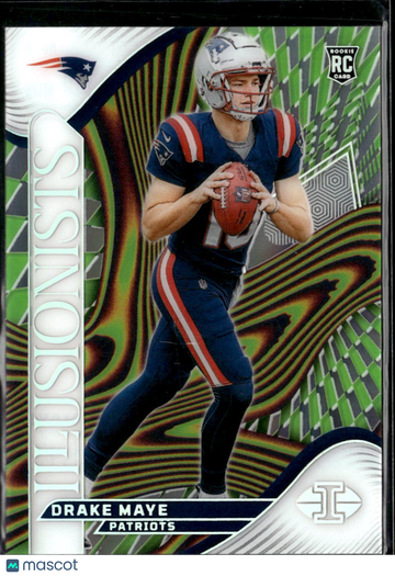 Drake Maye 2024 Panini Illusions Illusionists RC New England Patriots