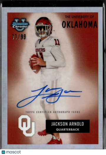 2023 Bowman University Jackson Arnold #55B-JA Refractor /99