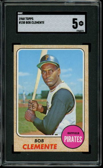 1968 Topps #150 Bob Roberto Clemente Pirates SGC 5 EX