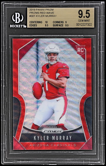 2019 Panini Prizm Kyler Murray Red Wave Prizm BGS 9.5 RC