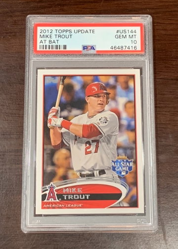 2012 Topps Update Mike Trout PSA 10