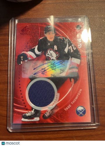 2025-26 Upper Deck SP Game Used - [Base] - Red Autograph Jersey Tage Thompson #86 Red Autograph Jersey Short Print