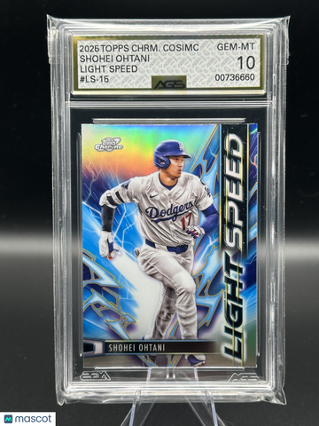 2025 Topps Chrome Cosmic Light Speed Shohei Ohtani #LS-15 /50 AGS 10