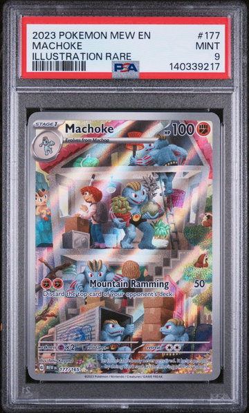 2023 Pokemon Scarlet and Violet 151 Illustration Rare Machoke #177 PSA 9