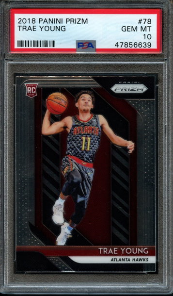 2018 Panini Prizm Trae Young #78 PSA Gem Mint 10