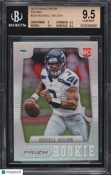 2012 Panini Prizm Prizms Russell Wilson #230A BGS 9.5