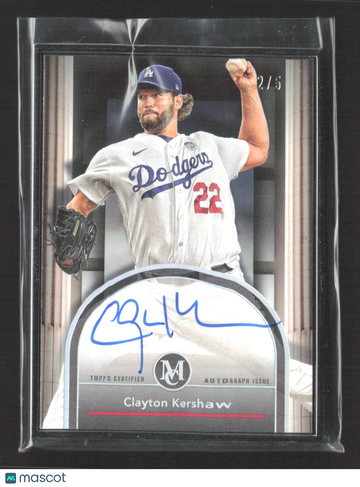 2024 Topps Museum Collection Clayton Kershaw #FMA-CK /5 Museum Framed Autograph
