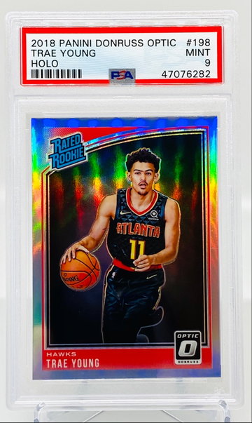 Trae Young Optic Silver Holo PSA 9 