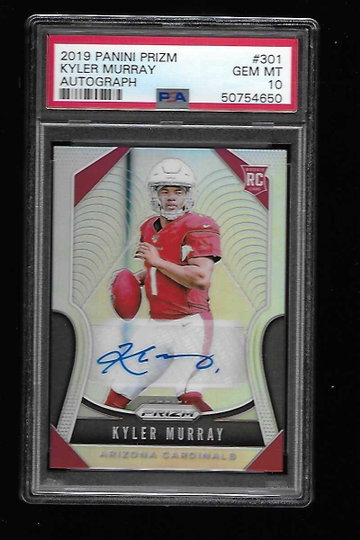 2019 PRIZM KYLER MURRAY AUTO PSA 10