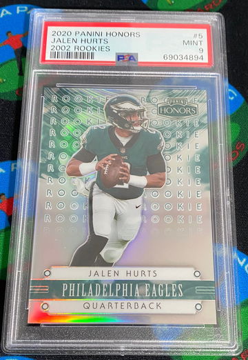 2020 panini honors Jalen hurts RC jersey # 2/70 psa 9 mint rookie