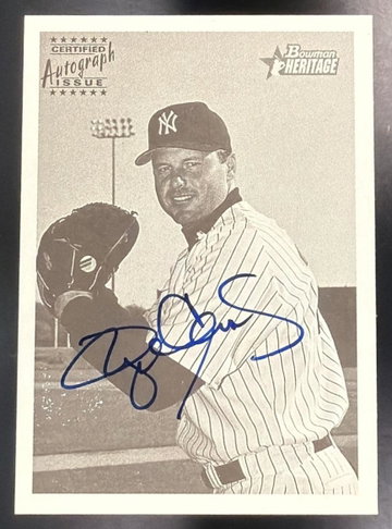 2001 Bowman Heritage Roger Clemens #BHA-RC Auto Yankees