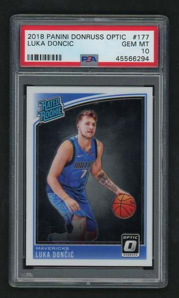2018 Donruss Optic Rated Rookie Luka Doncic #177 PSA 10