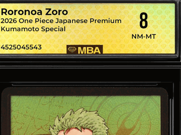 2026 One Piece Japanese Premium Kumamoto Special Roronoa Zoro 8 MBA 8
