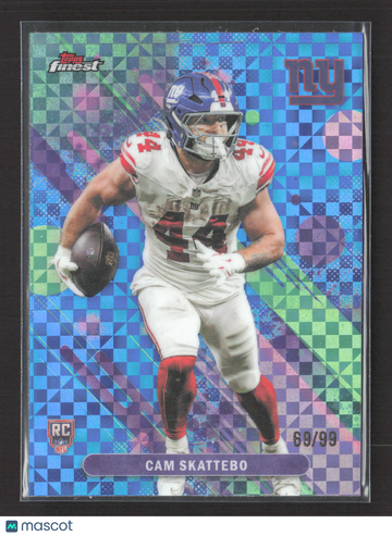 2025 Topps Finest Cam Skattebo #18 Mosaic /99 RC