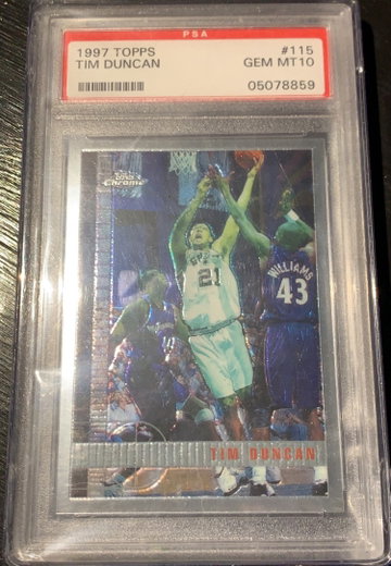 Topps Chrome Tim Duncan RC Rookie