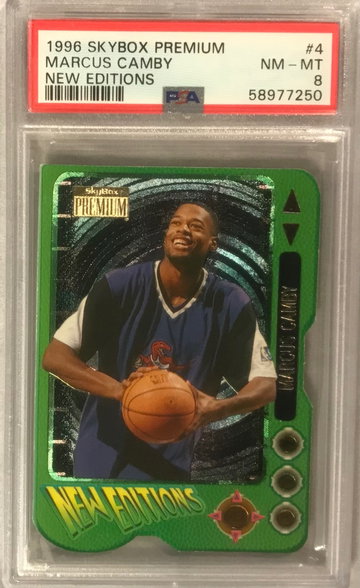 Marcus Camby Rookie 1996 Skybox Premium New Editions #4 - PSA 8 (super low pop )
