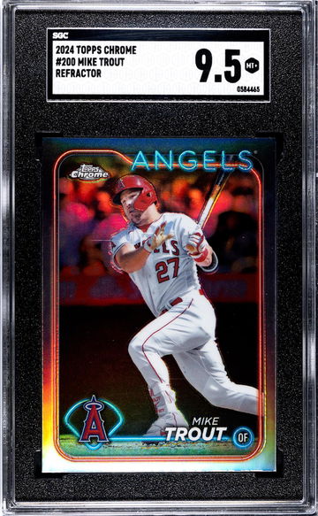 2024 Topps Chrome #200 Mike Trout Ref. SGC 9.5