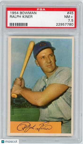 1954 Bowman Ralph Kiner #45 PSA 7.5