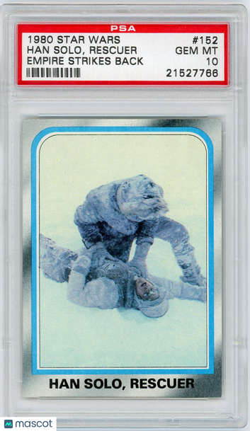 1980 Star Wars Empire Strikes Back Han Solo, Rescuer #152 PSA 10
