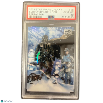 2021 Topps Chrome Star Wars Galaxy Dark Lord Surveyed #59 PSA 10