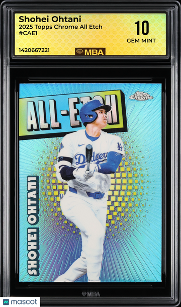 2025 Topps Chrome All Etch Shohei Ohtani #CAE1 MBA 10