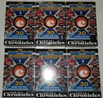 2019-20 NBA Chronicles Hanger Box Lot of 6 boxes