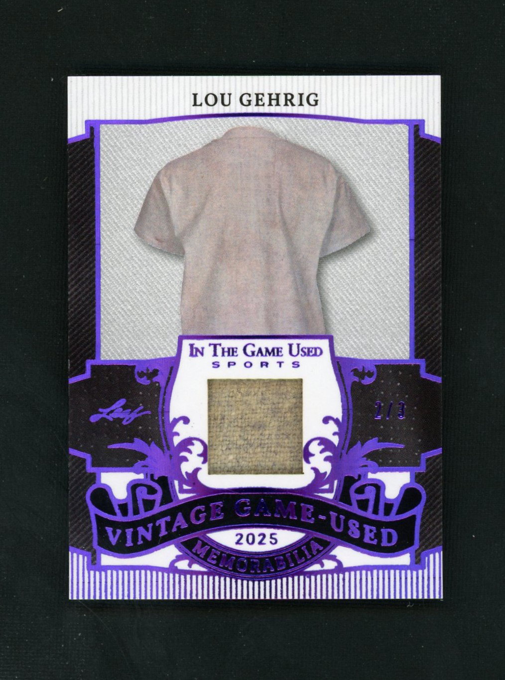 2025 Leaf #VM-8 Lou Gehrig In the Game Used 2/3 | MySlabs