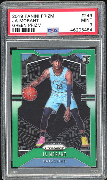2019-20 Prizm Ja Morant Green Prizm PSA 9
