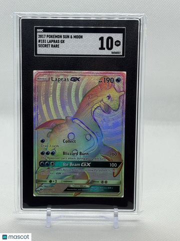 Sun & Moon Lapras Secret Rare SGC 10 #151
