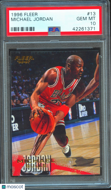 Michael Jordan 1996 Fleer PSA 10
