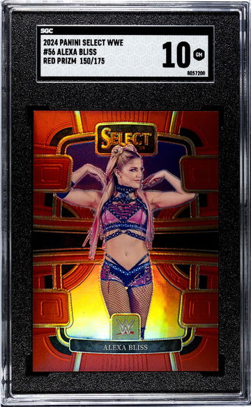2024 Panini Select WWE Red Prizm Alexa Bliss #56 /175 SGC 10