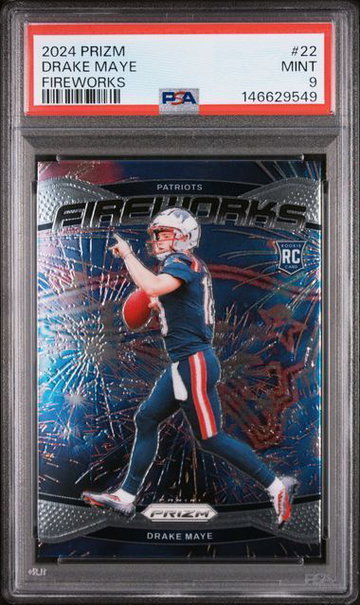 2024 Prizm | Rookie Drake Maye | #22 | PSA 9