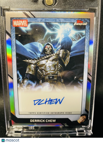 2026 Topps Finest Marvel Fantastic Four 65th Anniversary Doctor Doom Refractor Artist Autograph #CB-DC