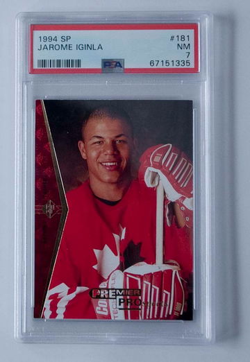Jarome Iginla  1994 SP Upper Deck Rookie PSA 7 #181