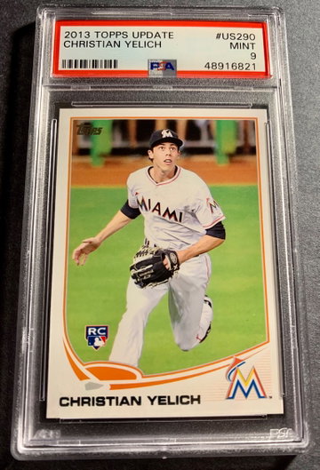 Christian Yelich 2013 Topps Update RC PSA 9