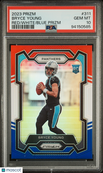 2023 Panini Prizm Bryce Young #311 Red White Blue PSA 10