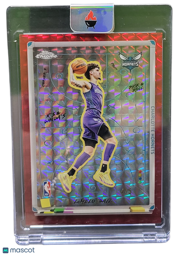 2025 Topps Chrome X's & Whoa's LaMelo Ball #XW-7 Red Prizm