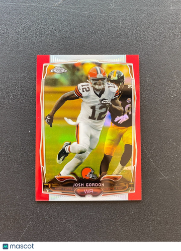 2014 Topps Chrome Josh Gordon #55 Red Refractor