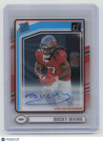 2024 Panini Clearly Donruss Football Bucky Irving #86 Auto Rookie