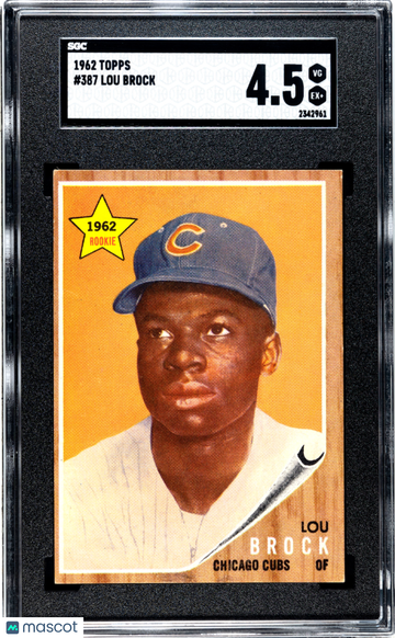 1962 Topps Lou Brock #387 SGC 4.5
