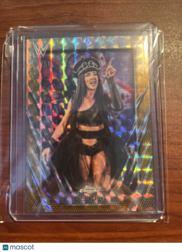 2026 Topps Chrome WWE Chelsea Green #80 Gold Geometric