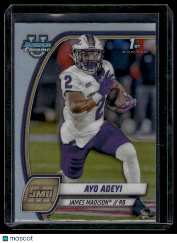 2024 Bowman University Chrome Ayo Adeyi #18 Refractor