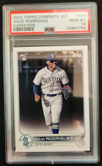 2022 Topps Complete Set Julio Rodriguez Variation PSA 10