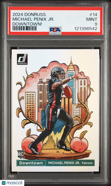 2024 Panini Donruss Downtown! Michael Penix JR. #14 PSA 9