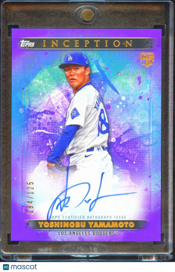 2024 Topps Inception Yoshinobu Yamamoto #BRES-YY Purple /125 RC